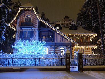 Декоративное освещение в КП «Довиль»